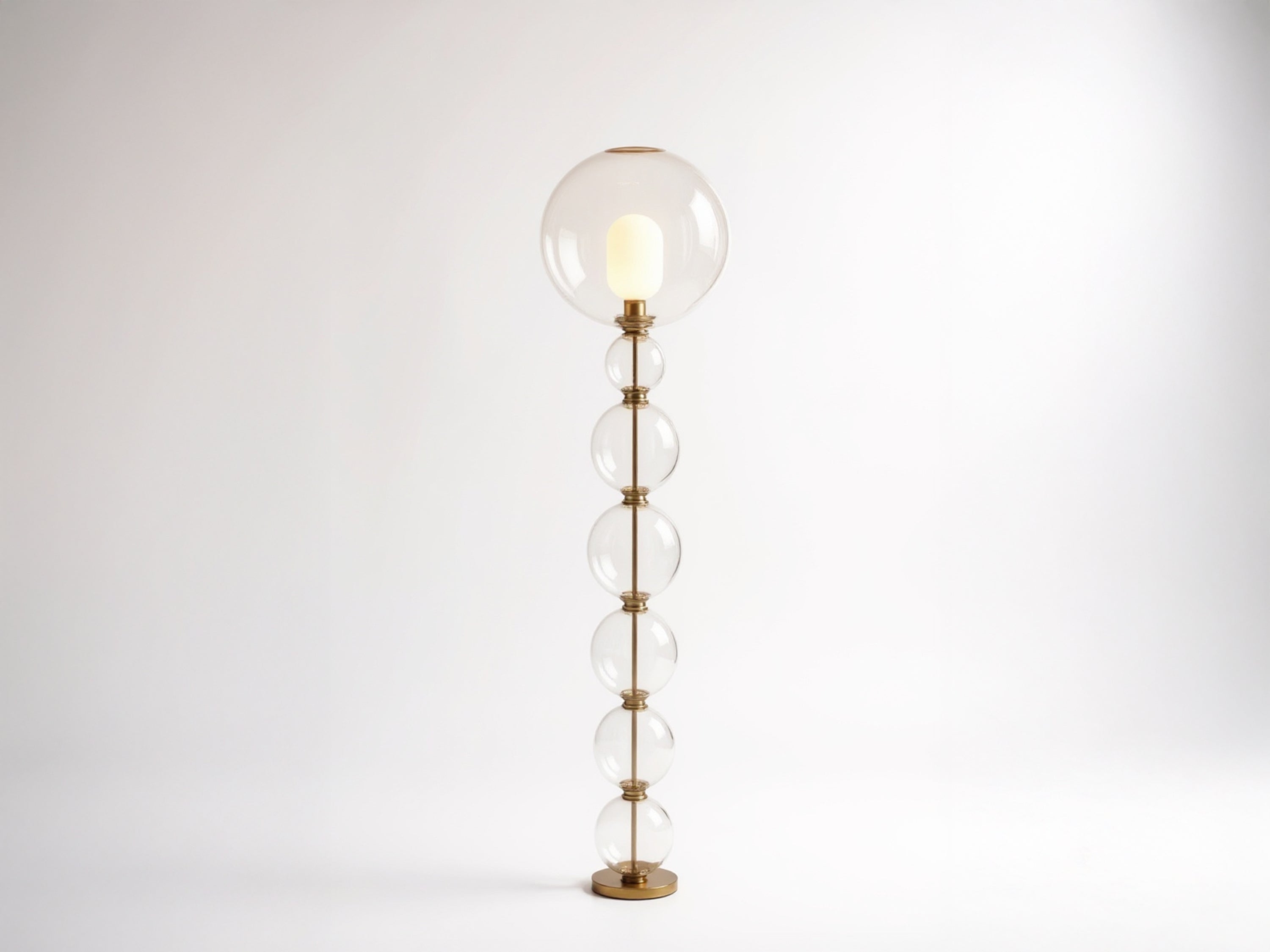 Customizable Handmade Glass Floor Lamp